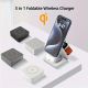 3-in-1 Fast Wireless Charger Magnetic Foldable Charging Station for iPhone 15 14 13 Pro Plus Pro Max, 5W Portable Charger for I Watch9 8 7 6 5 for