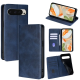 Flip phone case for Google Pixel business card insertion solid color Magnetic Phone Case