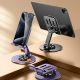 Support Métallique Rotatif à 360 Degrés pour Téléphone & Tablette - Hauteur et Angle Ajustables, Support de Bureau Anti-Stress pour Utilisation Quotidienne au Bureau