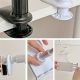 Support Ajustable pour Tablette et Téléphone Rotatif à 360° - Alliage de Titane Blanc Élégant, Support Pliable avec Pince Sécurisée pour la Confort au Chevet, Support pour Tablette